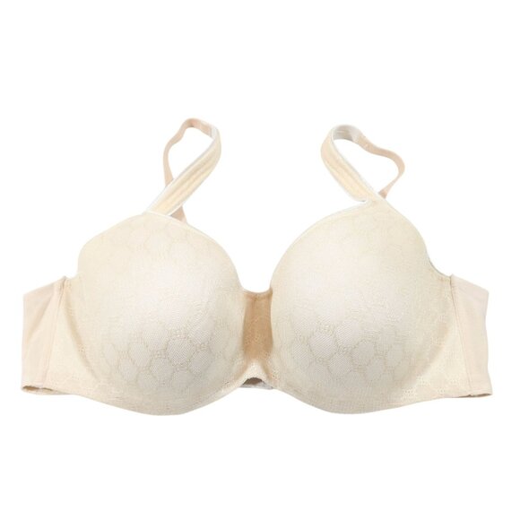Soma Other - SOMA Stunning Support Geometric Lace Balconette Bra Size 40C Champagne